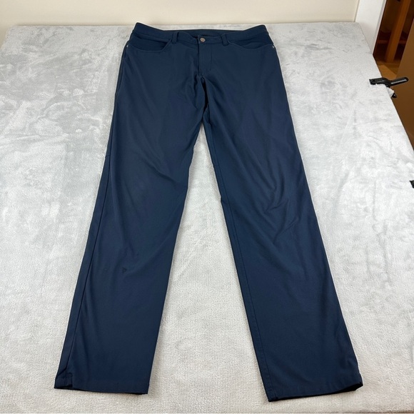 Lululemon ABC Pant True Navy 37" Men's Size 34 - Picture 14 of 16